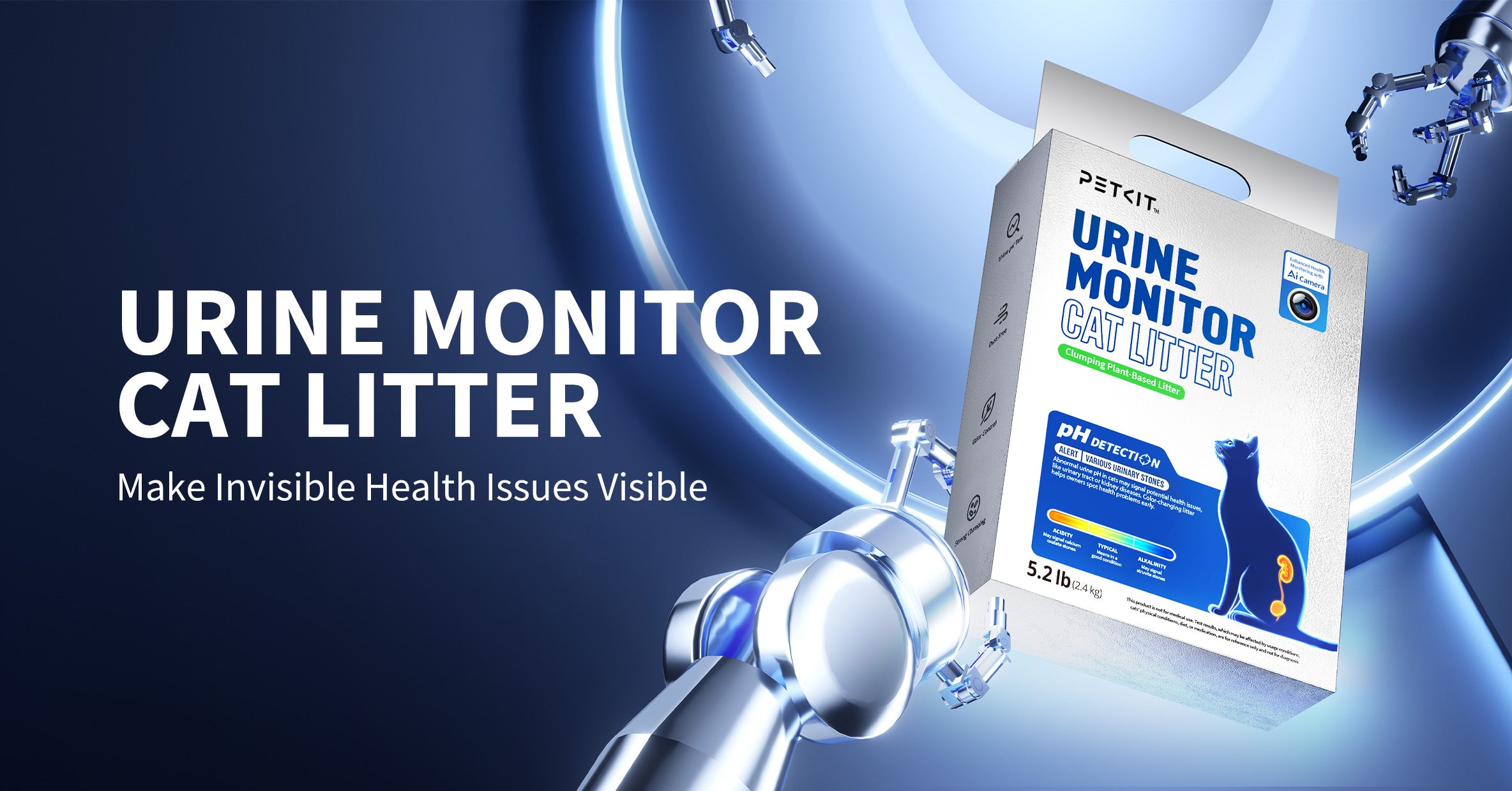 Video Banner: Urine Monitor Cat Litter make invisible health issues visible