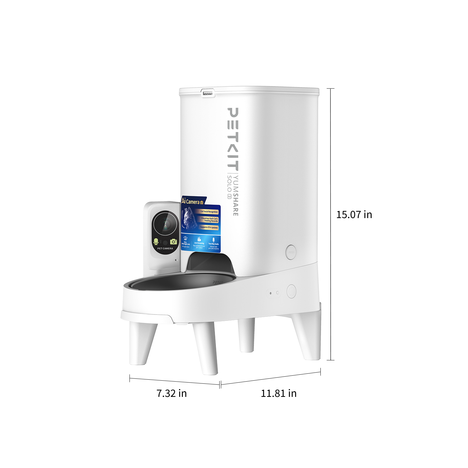 YumShare Solo 2 Pet feeder Specs