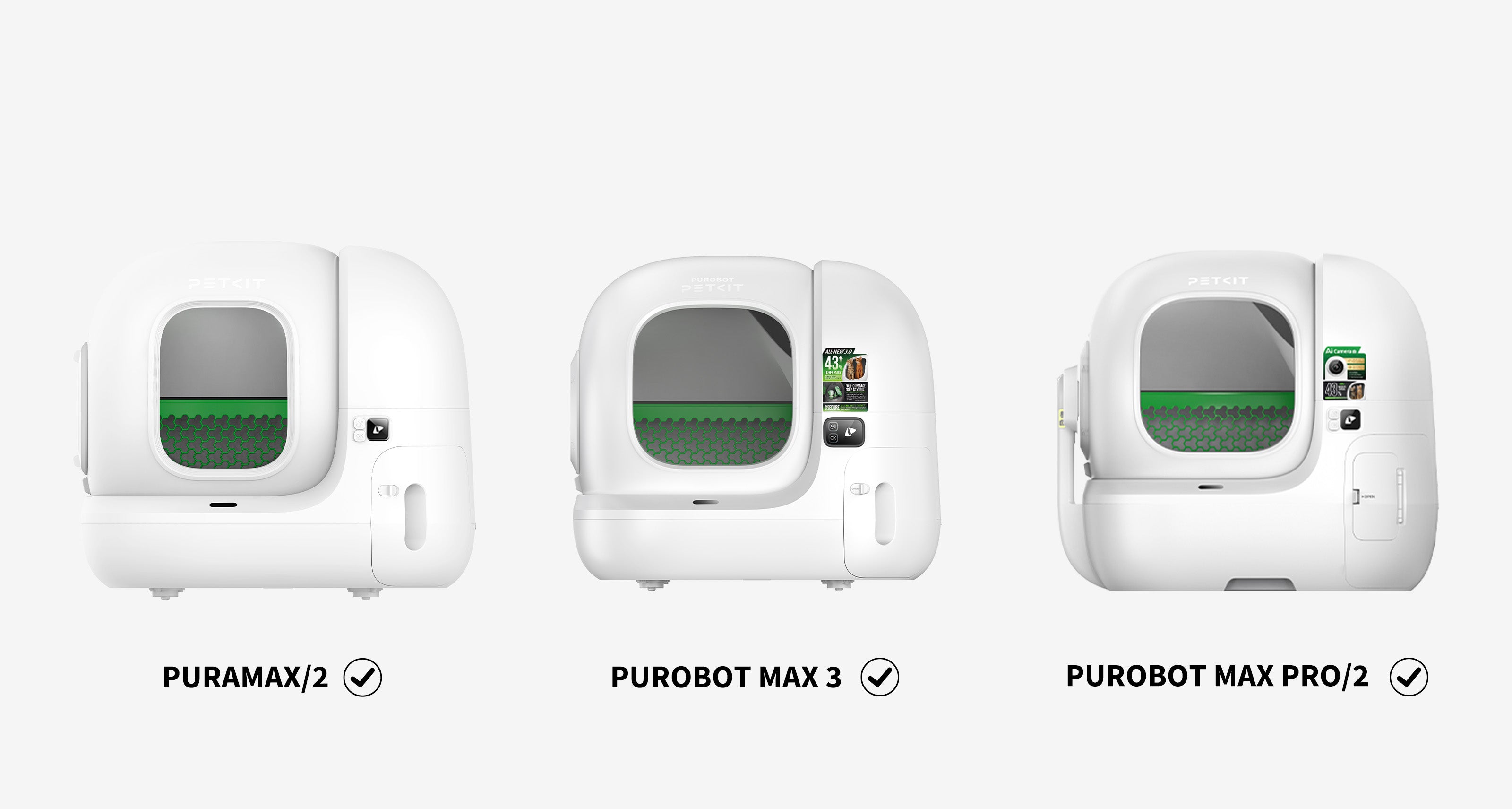Pet Odor Eliminator N50 2.0 compatible with PETKIT automatic litter boxes including PuraMax, PuraMax 2, Purobot Max Pro, Purobot Max 3 and Purobot Max Pro 2 Automatic Litter Box