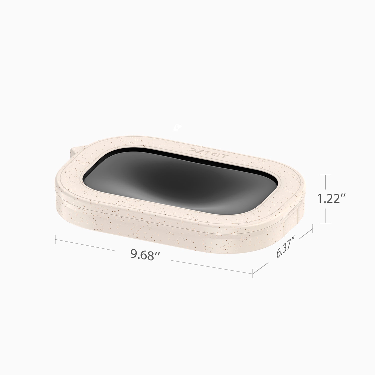 Refill Ring dimension diagram showing precise measurements for accurate fit with Purobot Ultra Automatic Litter Box