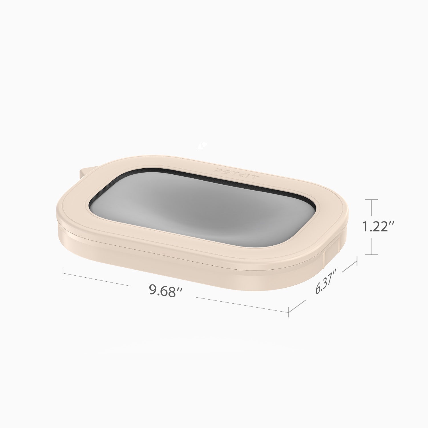 Refill Ring dimension diagram showing precise measurements for accurate fit with Purobot Ultra Automatic Litter Box