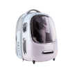 Breezy 2 Cat Carrier in gradient pink blue featuring a ventilated dome design with built-in fan and lighting system for breathable, comfortable outdoor travel