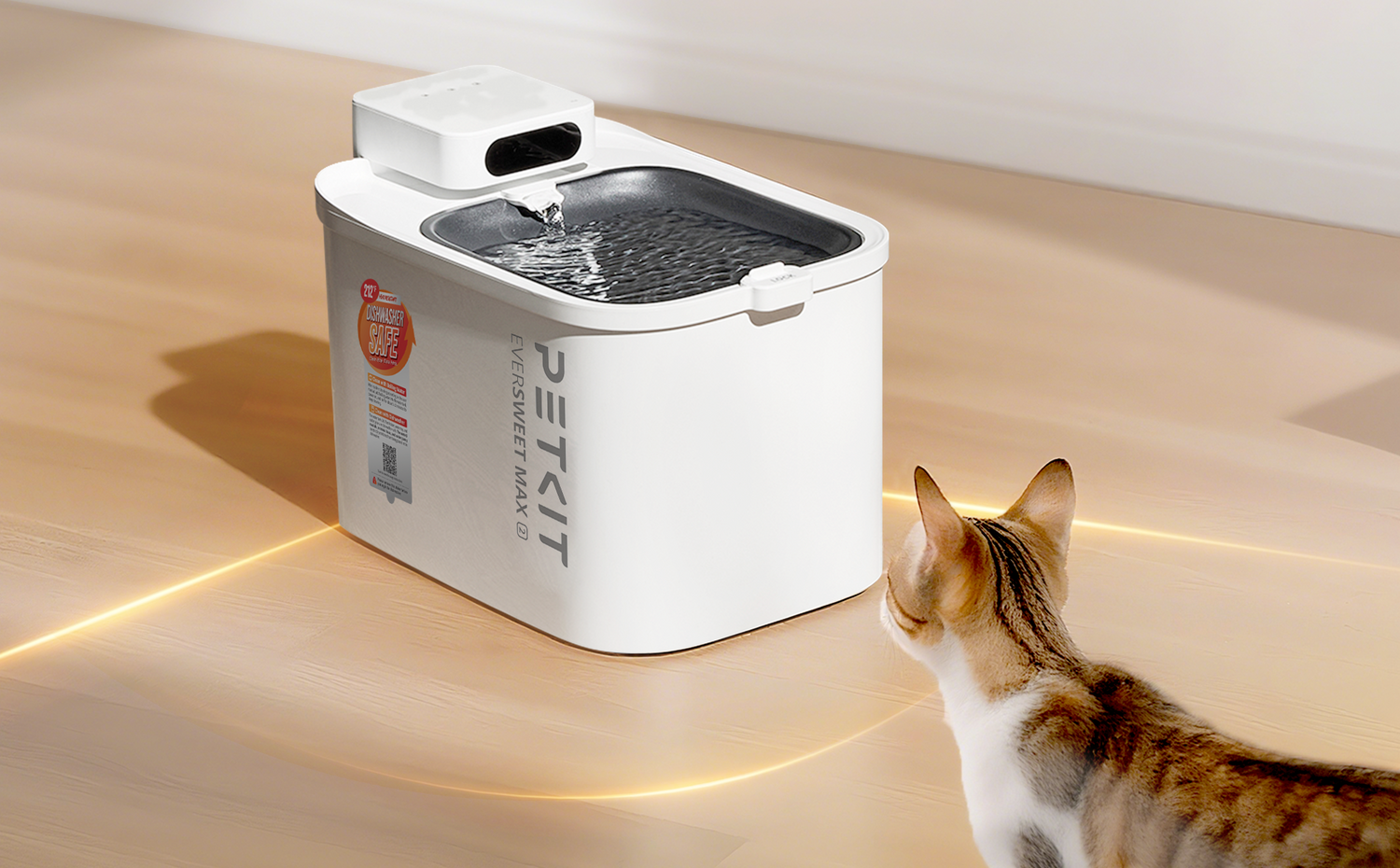 PETKIT EverSweet Max Pro 2 (UVC) smart water fountain with app-based drinking tracking featured as a hydration monitoring tool for early detection of dehydration in cats
