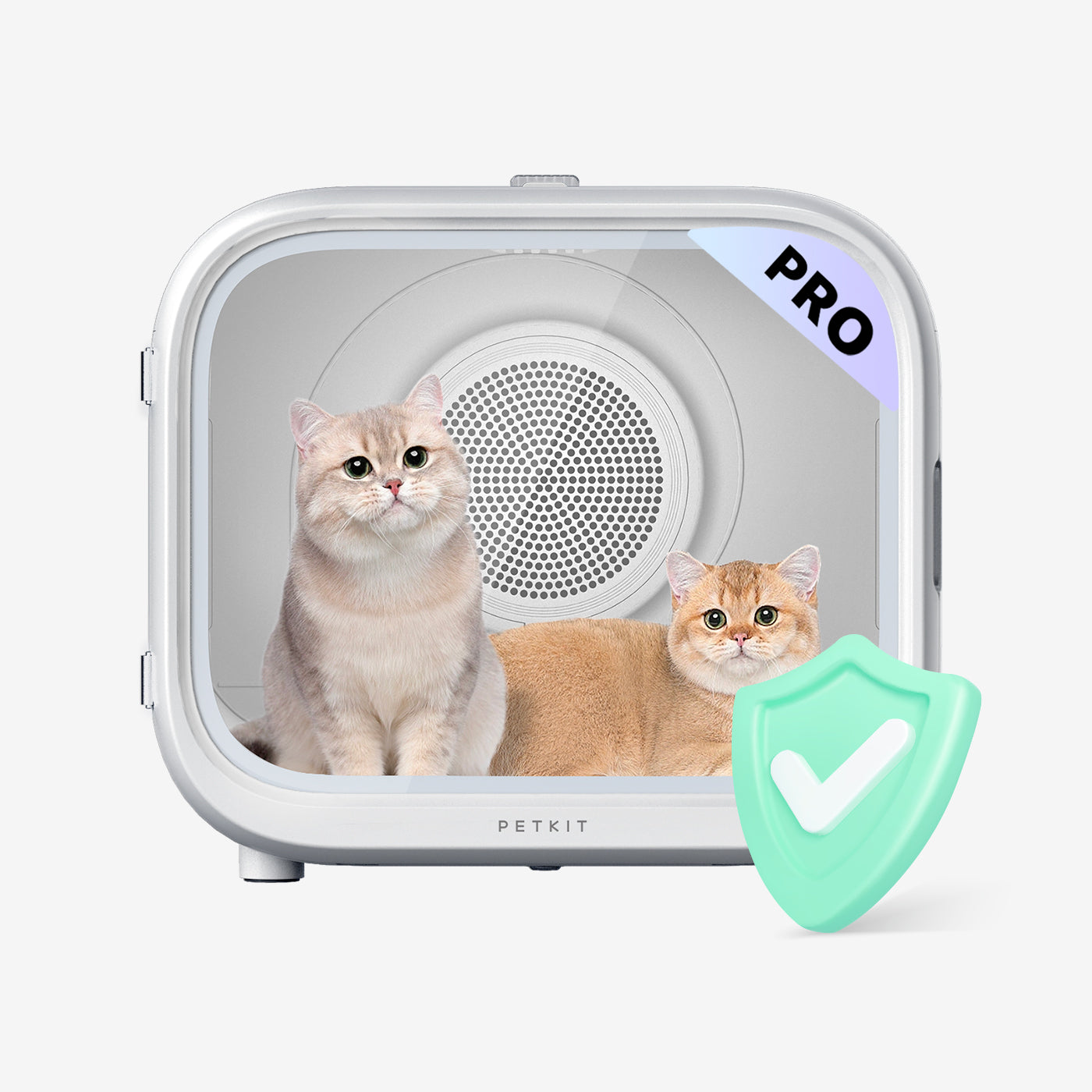 AirSalon Max Pro Pet Dryer Box auto shut-down feature prevents overheating above 104°F for pet safety