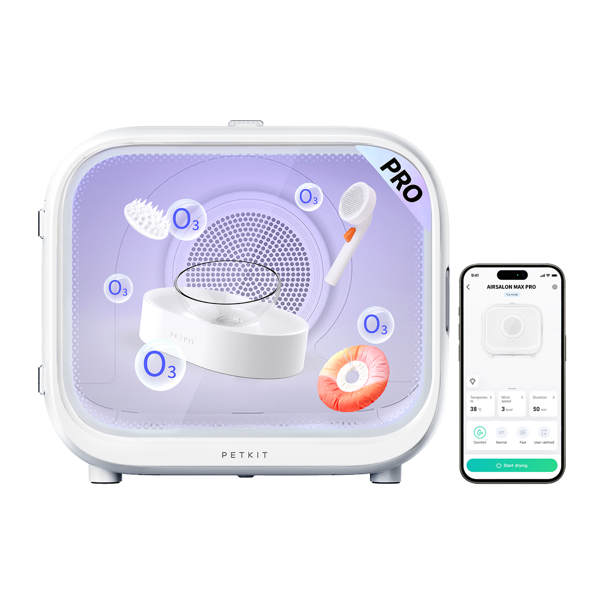 PETKIT　Airsalon MAX Pro ドライヤーハウス PETKIT AirSalon Max Pro Mess-free cat hair dryer Pet Automatic