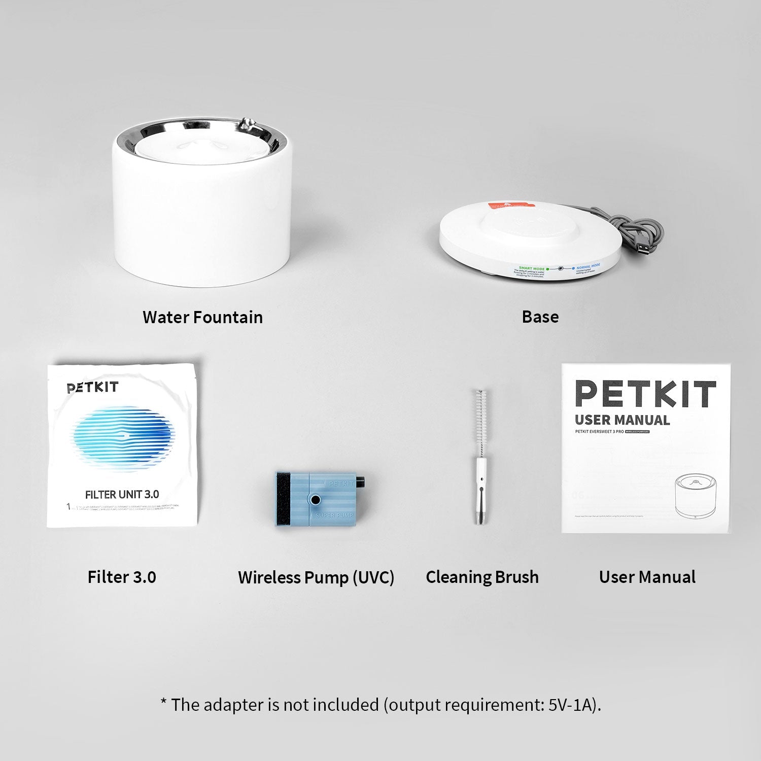 PETKIT Eversweet 3 Pro UVC pet water fountain 304 stainless steel