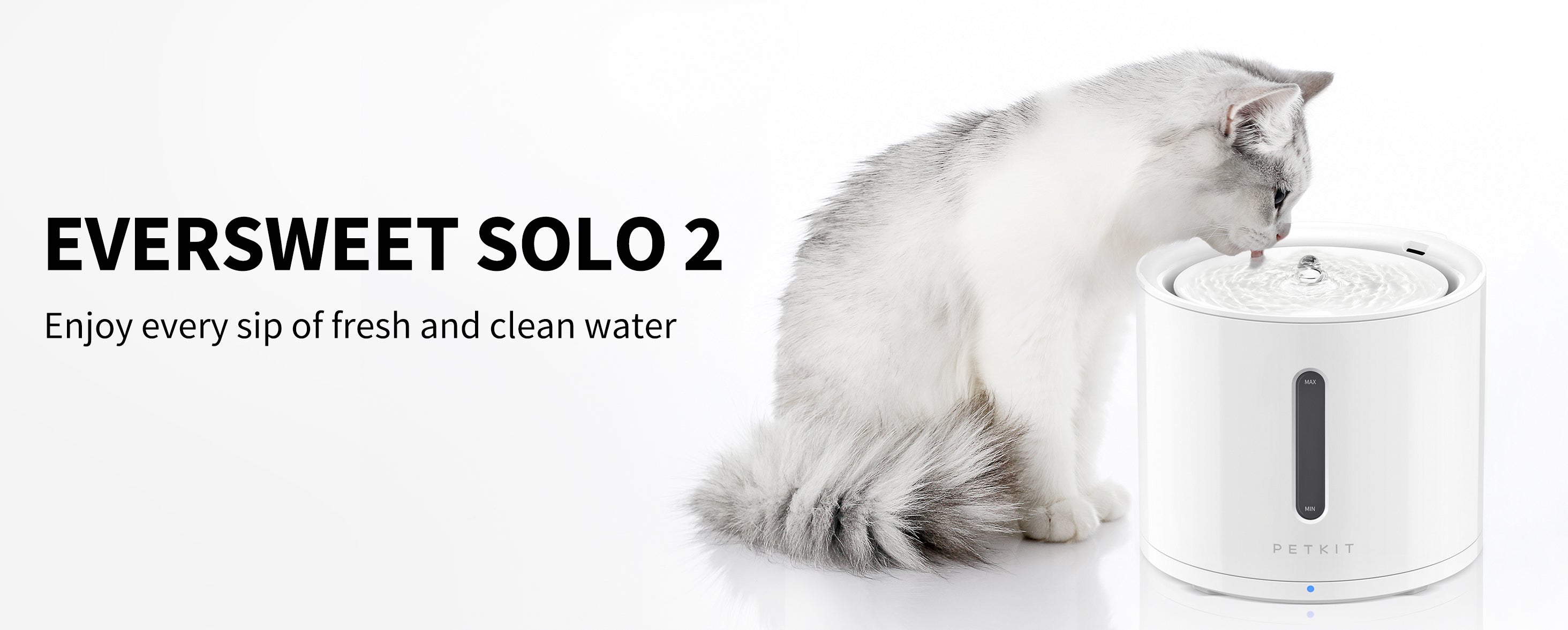 PETKIT Eversweet Solo 2 visable water 2L Wireless Pump Water