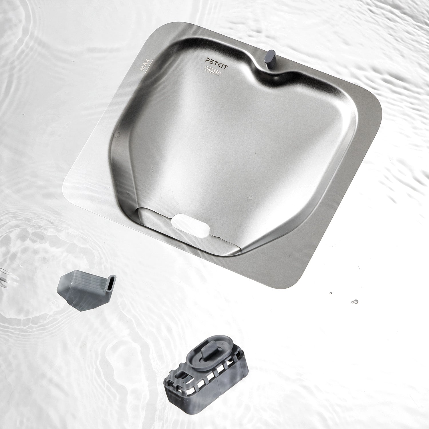 EverSweet Ultra Cat Water Fountain with dishwasher-safe parts, no filter, no hard disassembly for easy cleaning