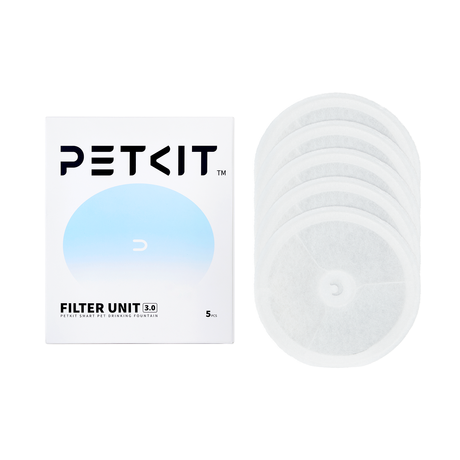 Filter Unit 3.0 retail package displayed together with five replacement filters
