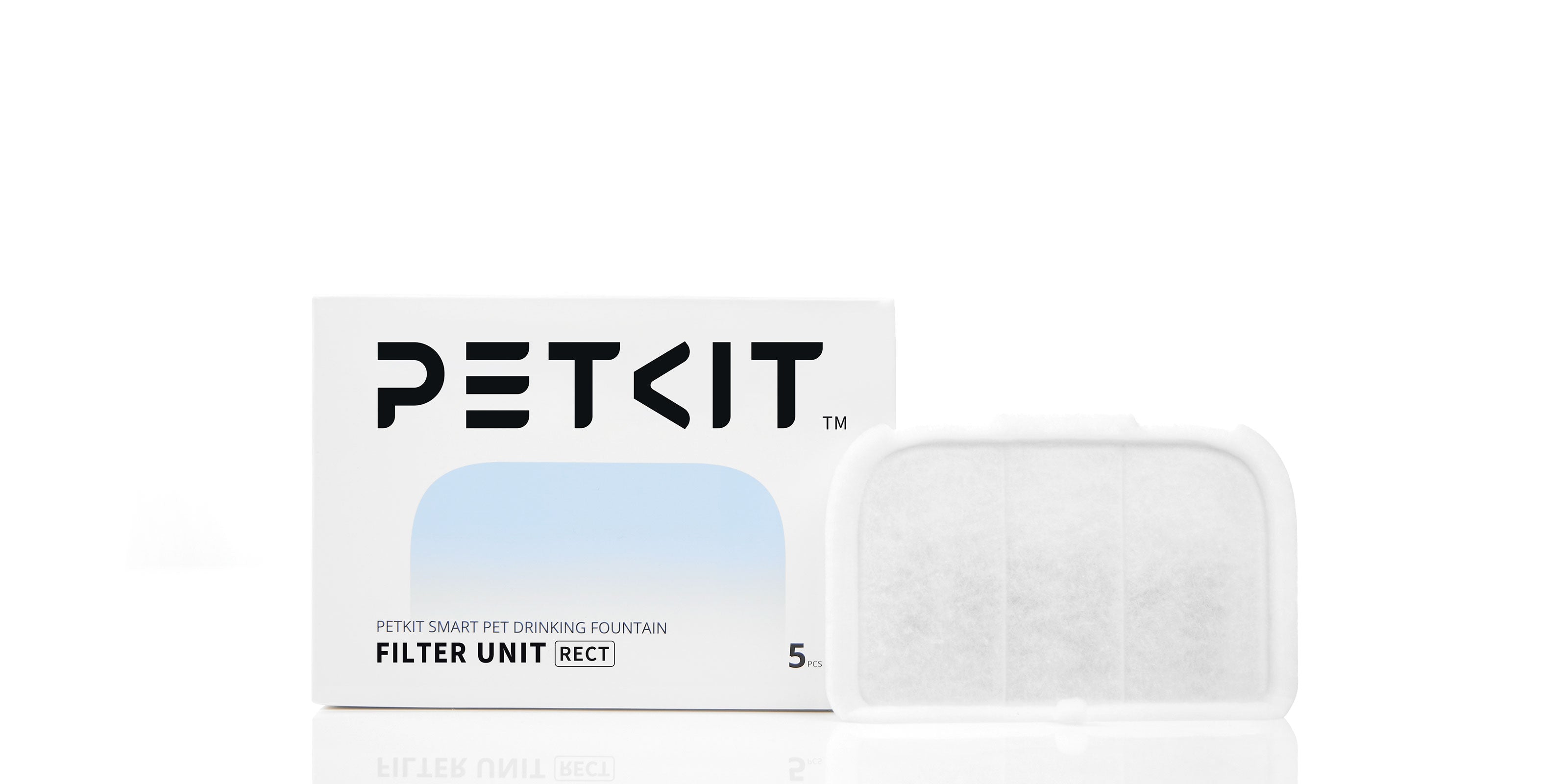 Filter Unit RECT pet water fountain filter promoting cleaner water for pets' daily hydration