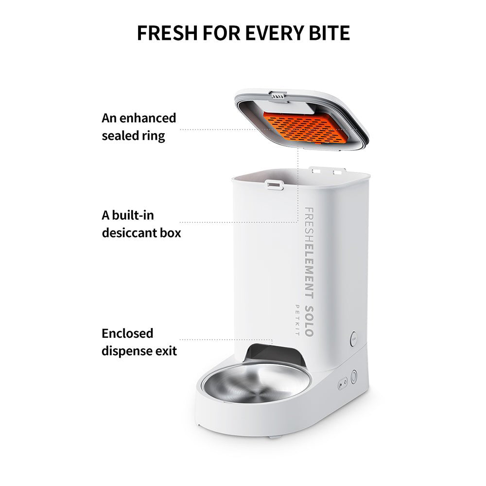 餌やり・水やり用品 PETKIT FRESH ELEMENT SOLO Fresh Element Solo Automatic Cat Feeder with App Control