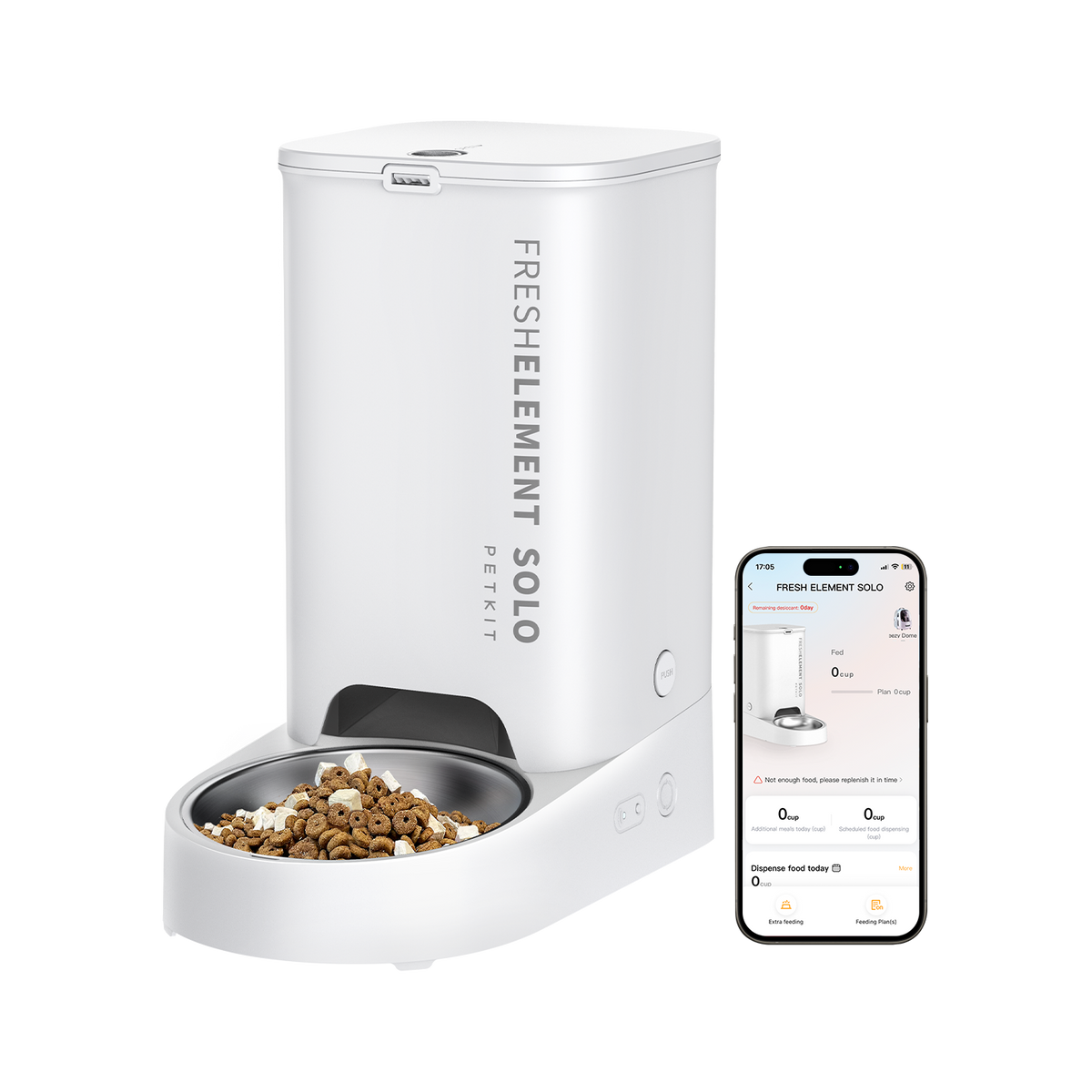 Fresh Element Solo Automatic Cat Feeder with App Control Fresh Element Solo Automatic Cat Feeder with App Control