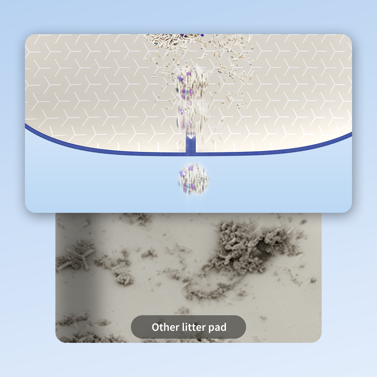 High Performance Cat Litter Pad Ultra 3.0 maintains consistent non-stick performance over time with reduced buildup for easier long-term cleaning