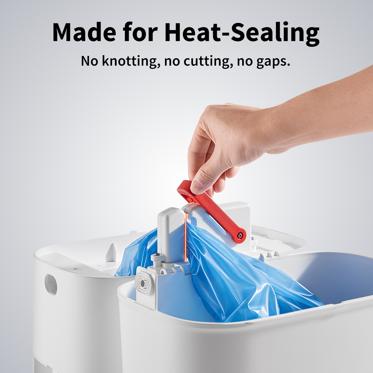 PETKIT AutoSeal Refill Ring Pro made for heat-sealing with PETKIT AutoSeal Cat Litter Disposal System without knotting, cutting or gaps
