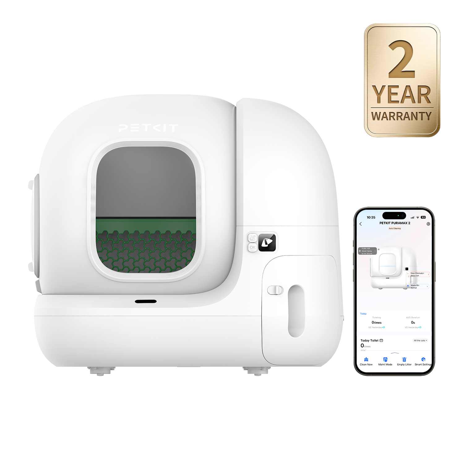 PuraMax 2 Automatic Litter Box with Multi-Cat Comfort & Acceptance