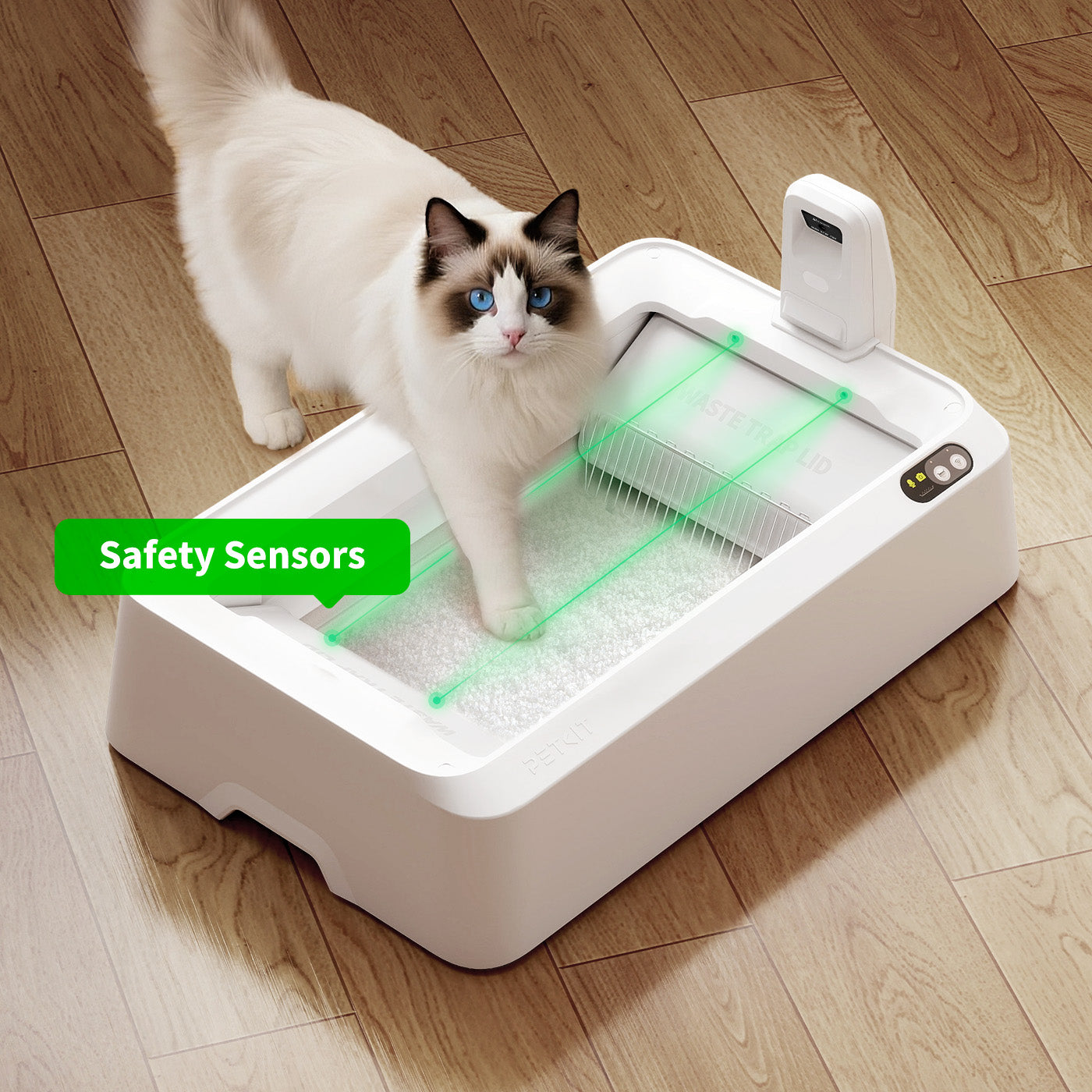 Purobot Crystal Duo Automatic Cat Litter Box with Camera