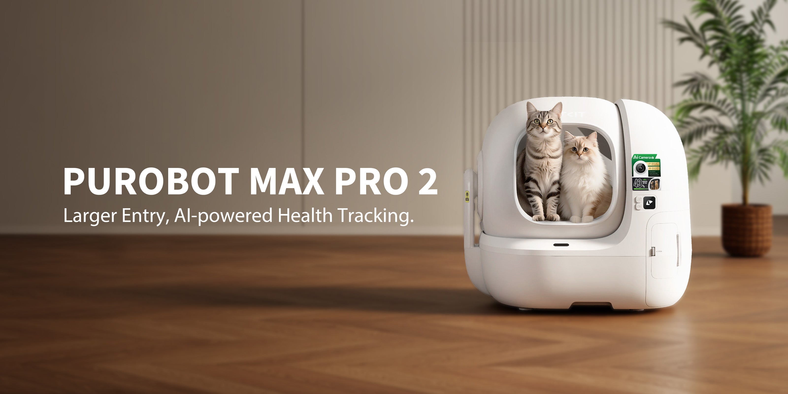 PUROBOT MAX PRO 2 Double Bundle | Larger Entry & AI Health Tracking