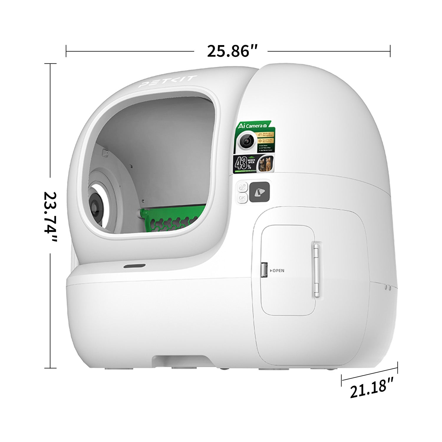 PUROBOT MAX PRO 2 Automatic Self-Cleaning Cat Litter Box | Larger