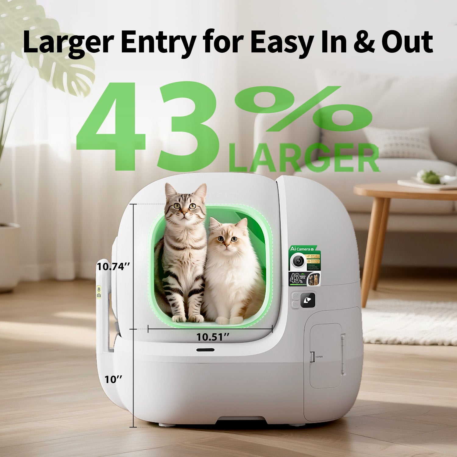 PUROBOT MAX PRO 2 Automatic Self-Cleaning Cat Litter Box | Larger