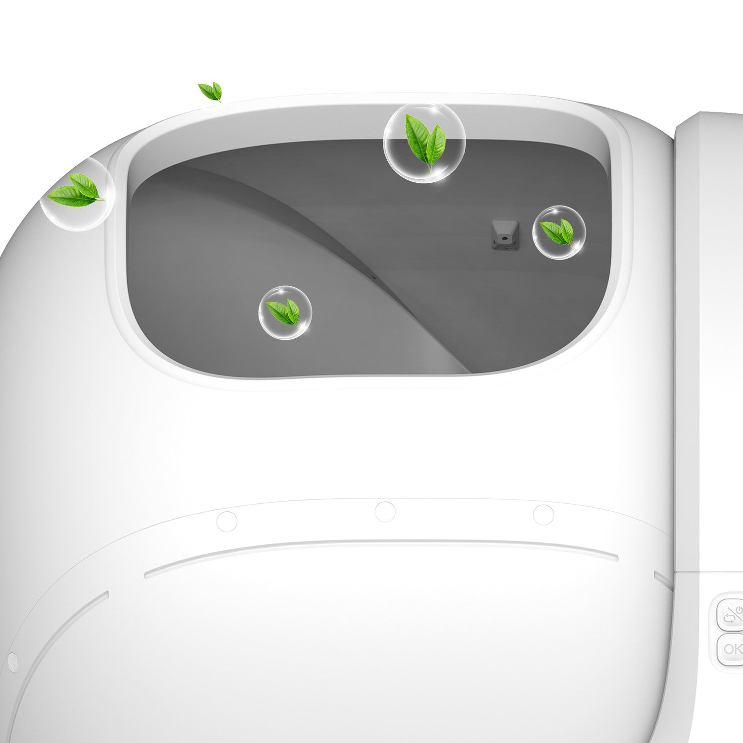 Purobot Max Pro 2 Automatic Cat Litter Box: Its enclosed design and auto-cleaning help stop odors before they spread.