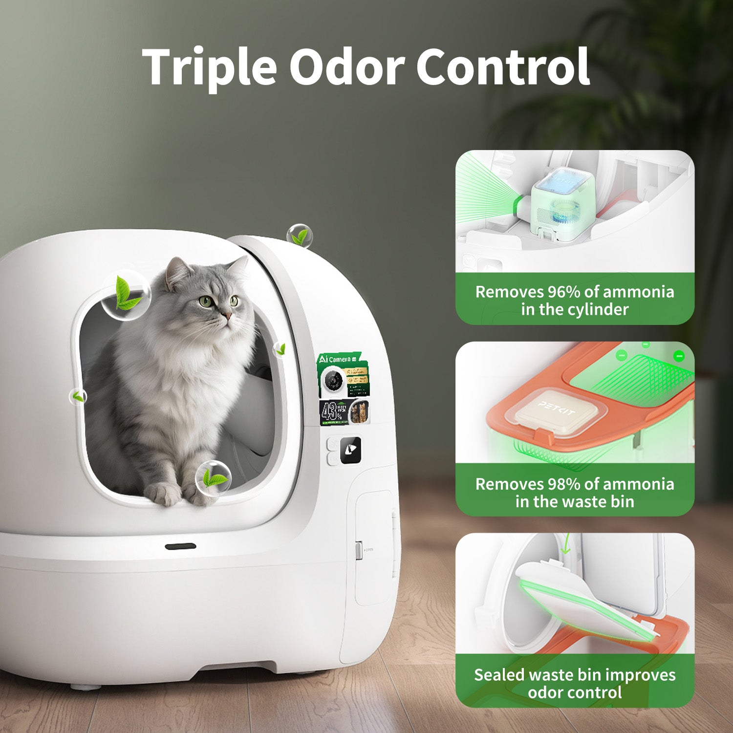 PUROBOT MAX PRO 2 Automatic Self-Cleaning Cat Litter Box | Larger