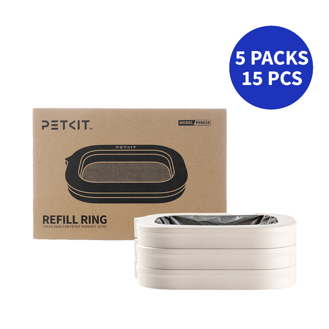 Refill ring bundle, 5 packs (15 pieces), suitable for multi-cat households.