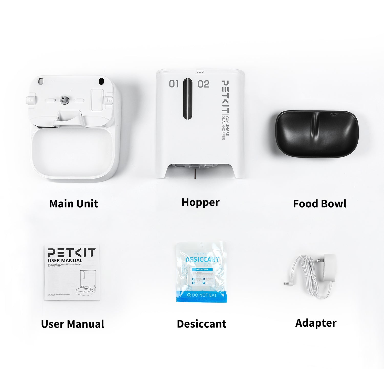 YumShare Dual-Hopper Automatic Cat Feeder with Camera