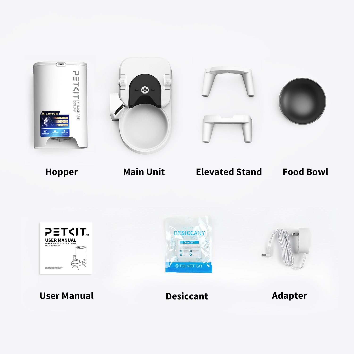 YumShare Solo 2 Automatic Cat Feeder with AI Camera