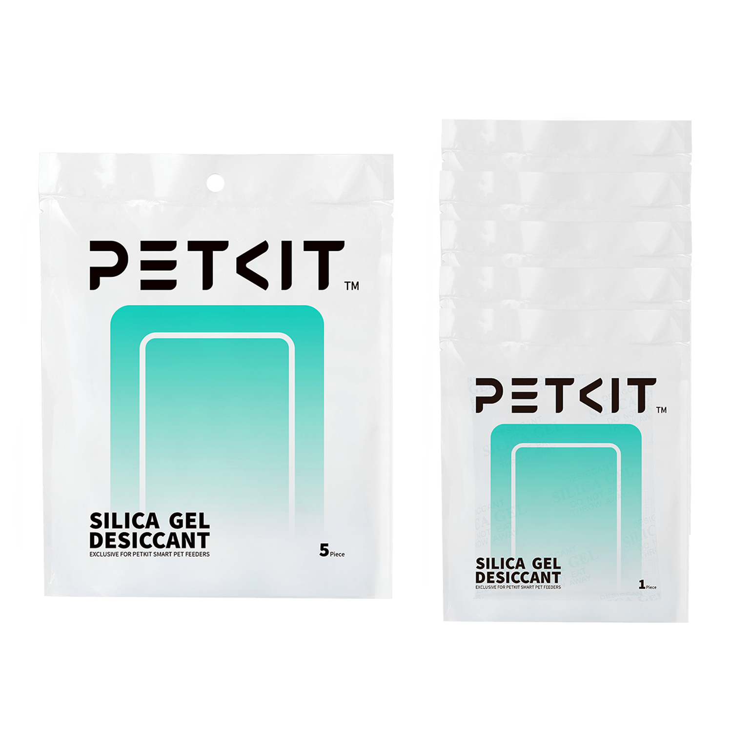 PETKIT desiccant multipack packaging for maintaining dry and fresh pet food storage